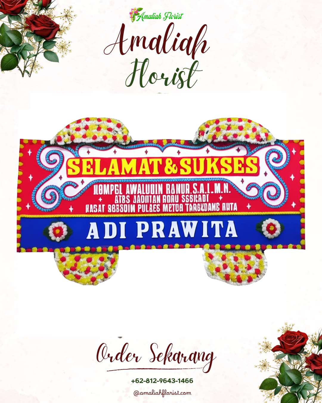 Papan Bunga Ucapan Selamat Karang Tengah