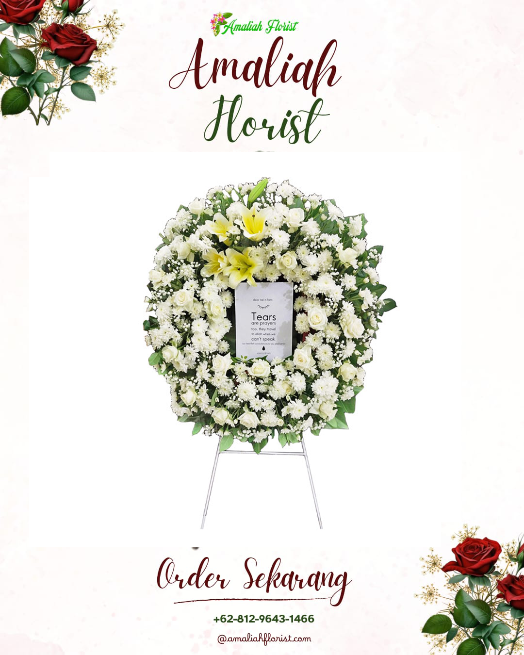 Krans Bunga Duka Karang Tengah