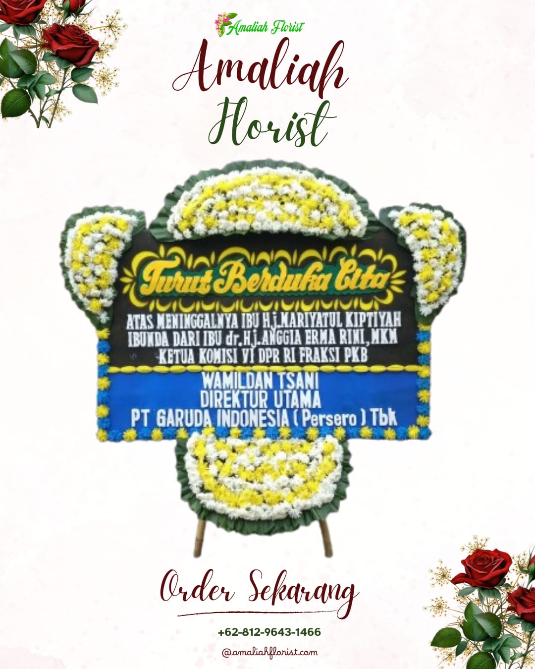Papan Bunga Duka Karang Tengah